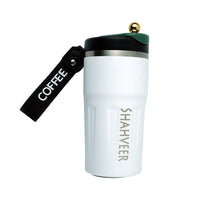 Temperature Display Coffee Mug With Easy Grip Strap | Hot & Cold